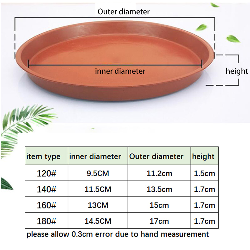 Drip Tray Saucer - 10 шт. пластиковый цветочный горшок поднос