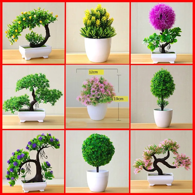 Bonsai Garden Bench - Искусственное миниатюрное дерево в горшке, имитация