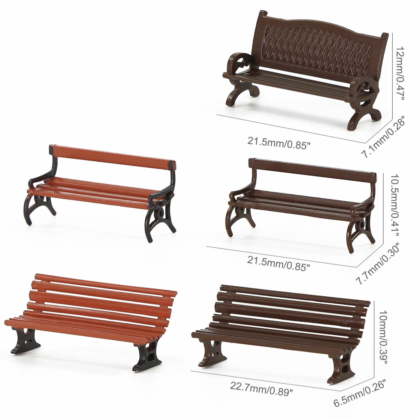 Evemodel 12 шт., масштаб HO 1: – обзор и цена Bonsai Garden Bench