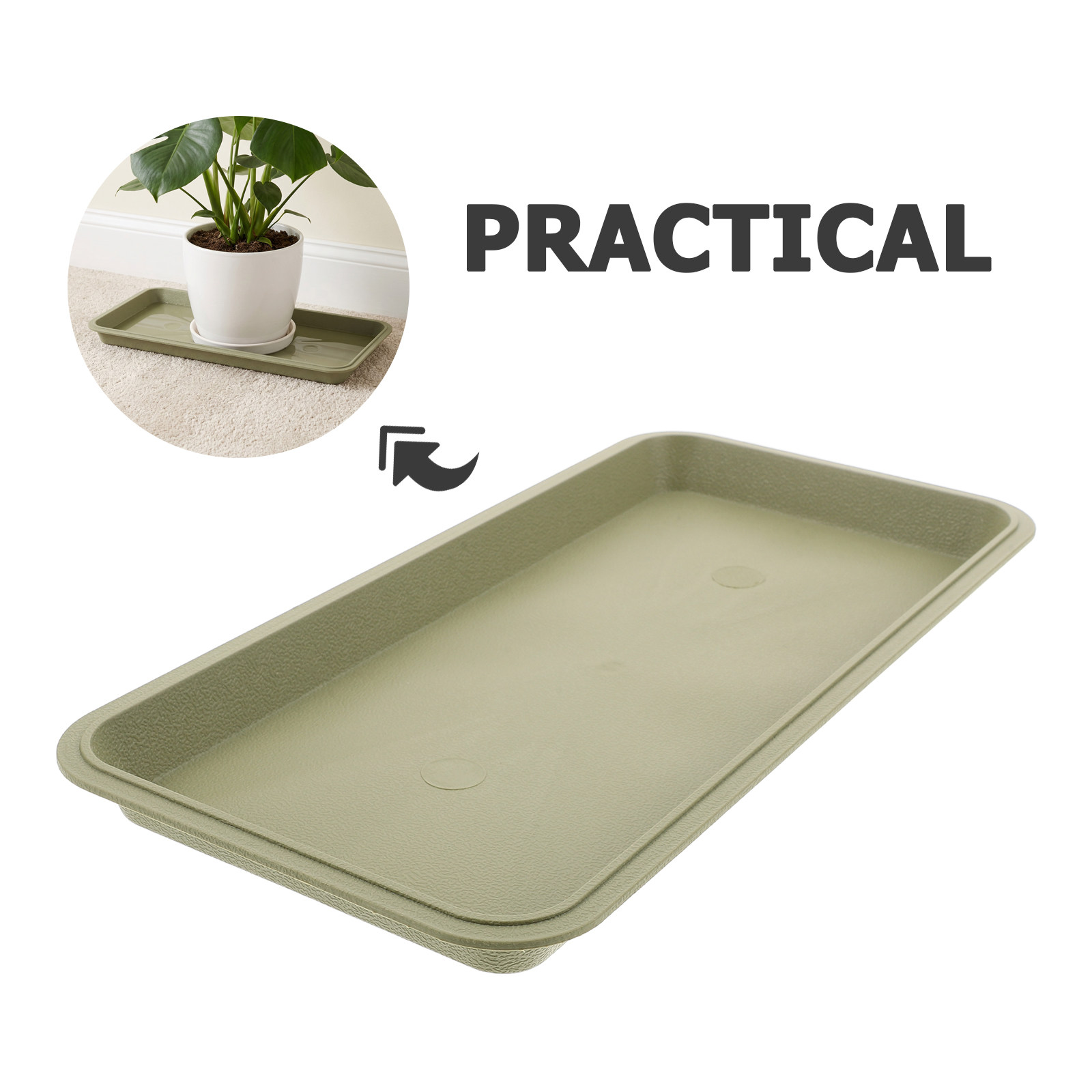 Прямоугольный пластиковый подд – обзор и цена Drip Tray Saucer