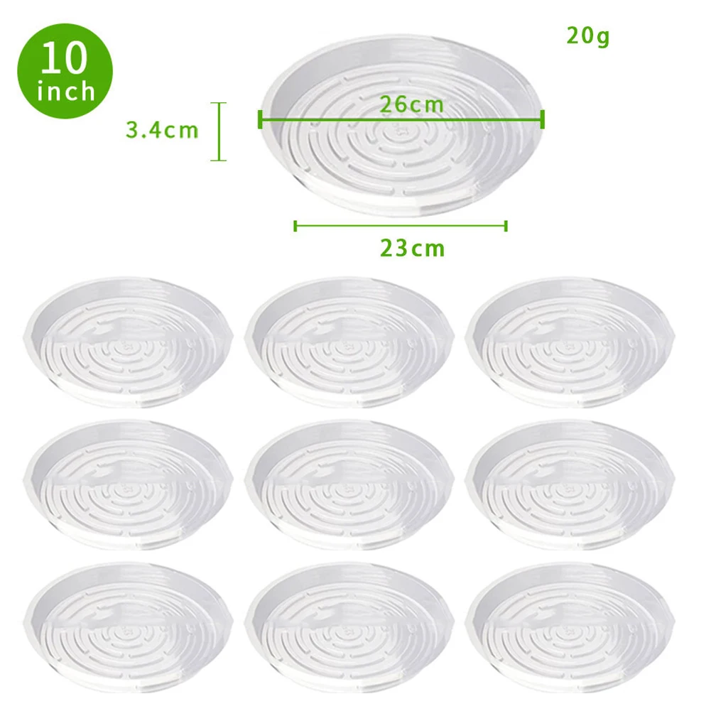 10/24 шт. пластиковая тарелка  – обзор и цена Drip Tray Saucer