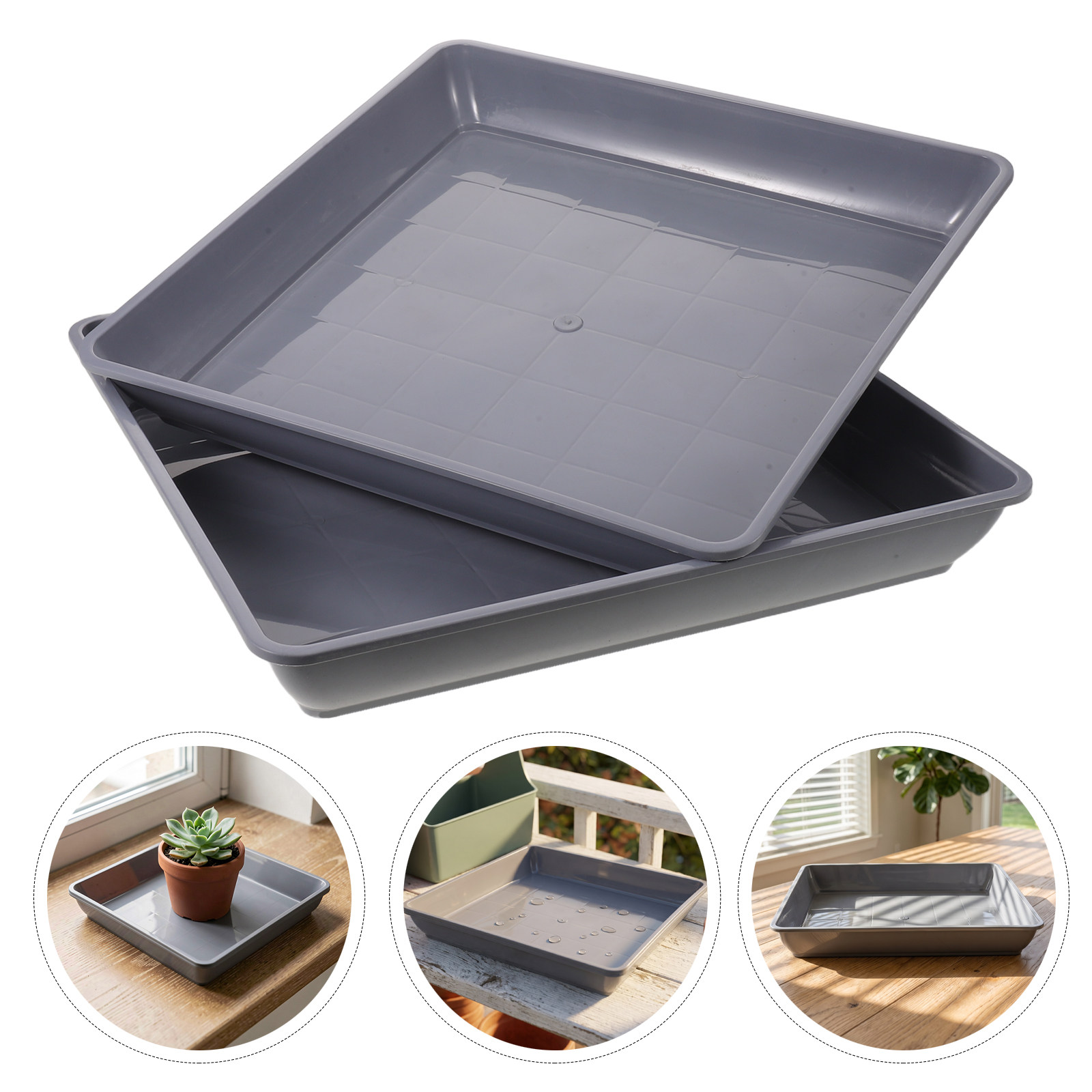 2 шт. квадратные пластиковые п – обзор и цена Drip Tray Saucer