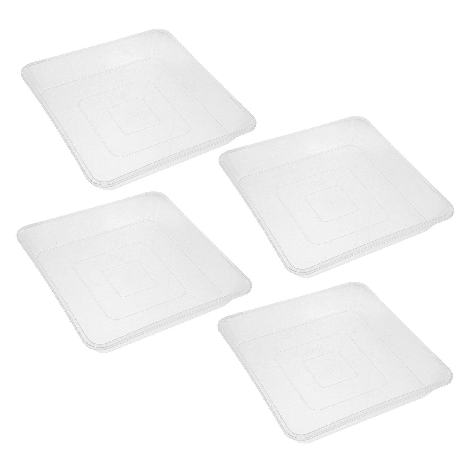 4 шт. прозрачных квадратных по – обзор и цена Drip Tray Saucer